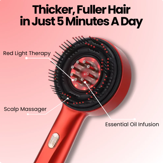 InfraredLuxe® ELECTRIC SCALP MESSAGER - RED LIGHT THERAPY FOR HAIR GROWTH