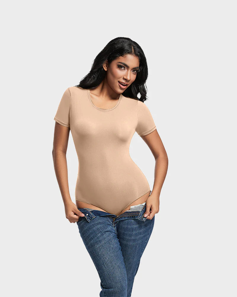 ShapeShyft® Comfy Sculpt Round Neck T-Shirt Bodysuit