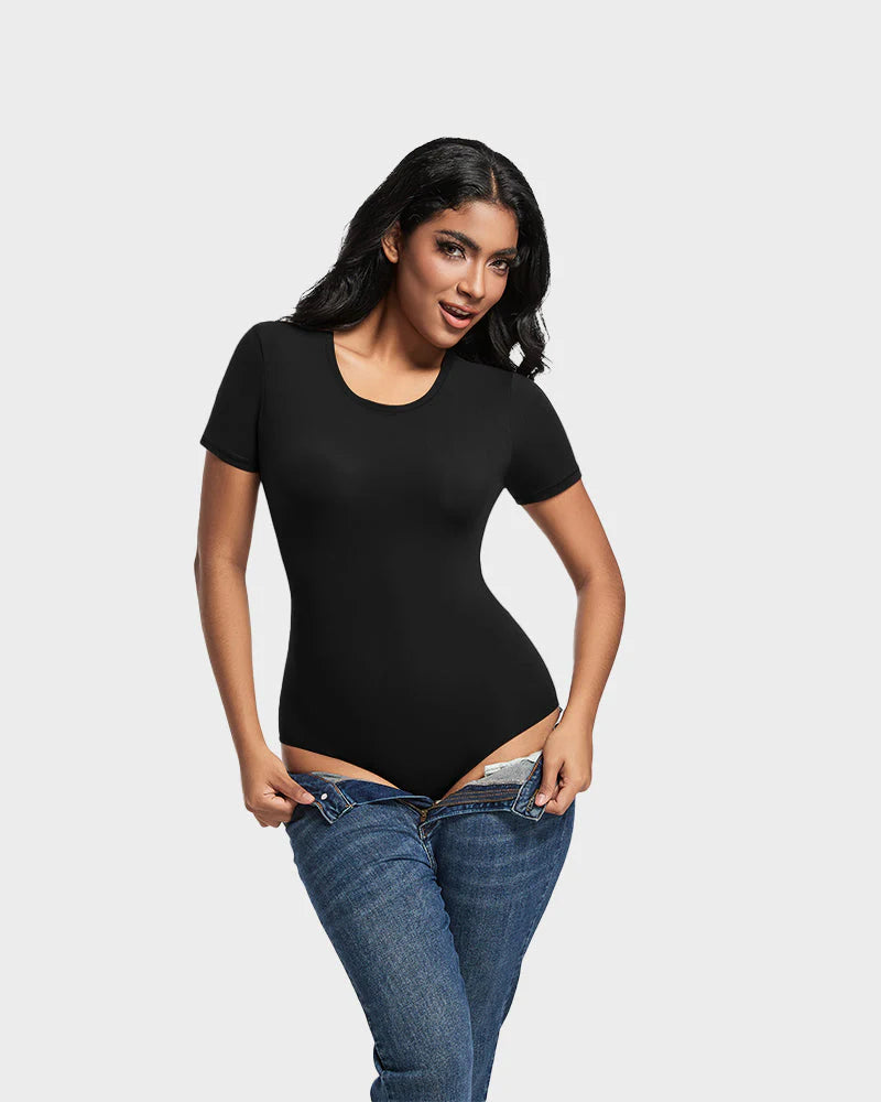 ShapeShyft® Comfy Sculpt Round Neck T-Shirt Bodysuit